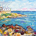 Кафе «Эль Греко» у моря. 2008. Холст, масло. 60х100